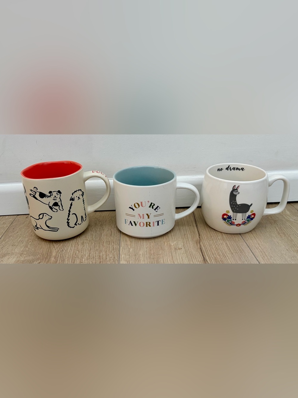 Target Coffee Mug Bundle Dog Person Favorite Llama No Drama Cute Set of 3